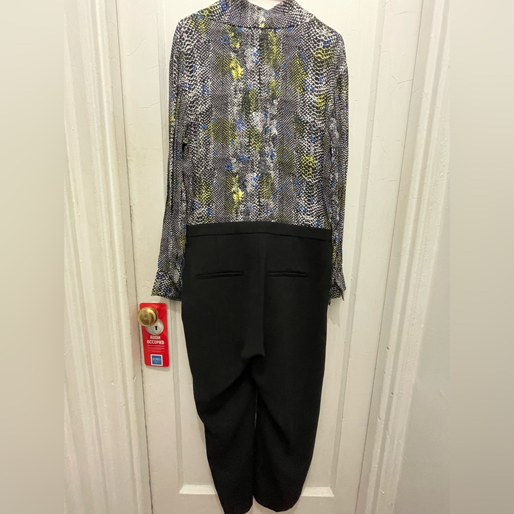 And Other Stories Black and white pantsuit jumper